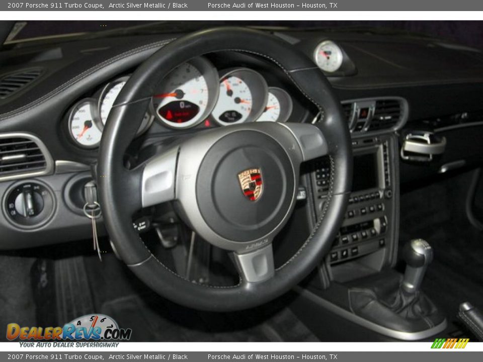 2007 Porsche 911 Turbo Coupe Arctic Silver Metallic / Black Photo #29