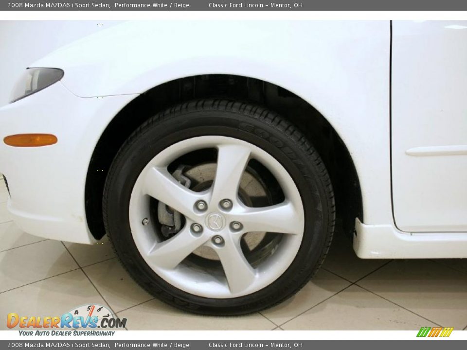 2008 Mazda MAZDA6 i Sport Sedan Performance White / Beige Photo #20