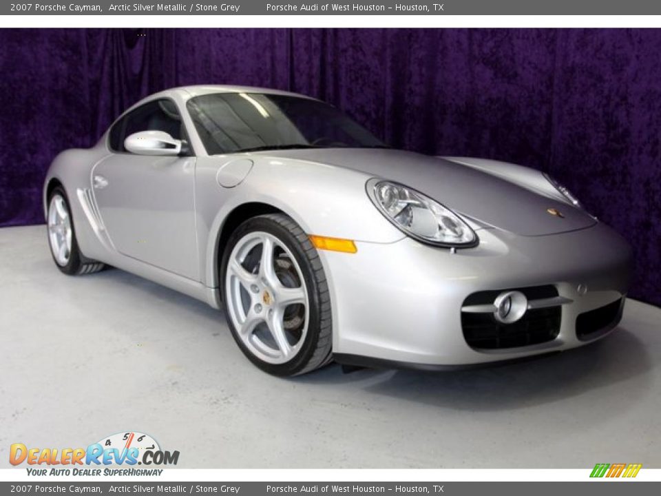 2007 Porsche Cayman Arctic Silver Metallic / Stone Grey Photo #1