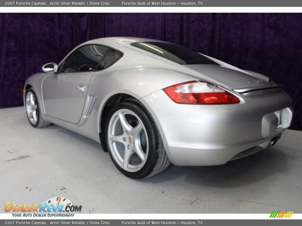 2007 Porsche Cayman Arctic Silver Metallic / Stone Grey Photo #3