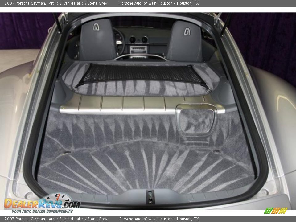 2007 Porsche Cayman Arctic Silver Metallic / Stone Grey Photo #7