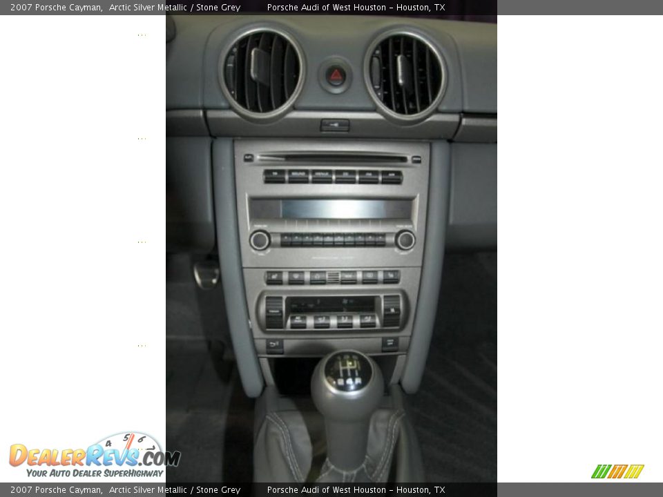 2007 Porsche Cayman Arctic Silver Metallic / Stone Grey Photo #9