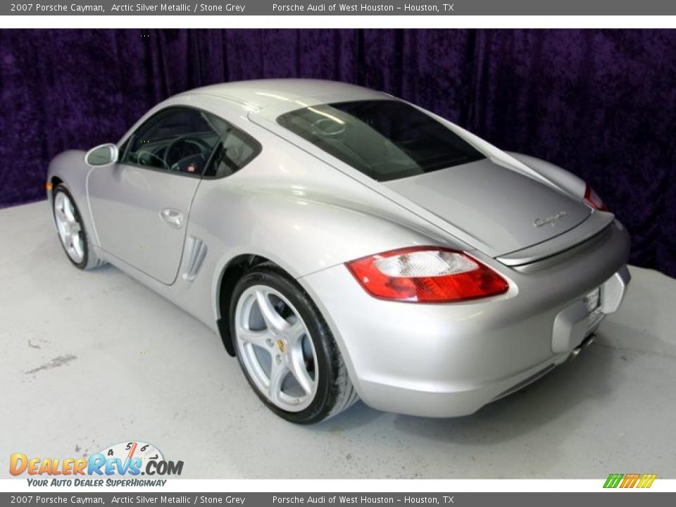 2007 Porsche Cayman Arctic Silver Metallic / Stone Grey Photo #10