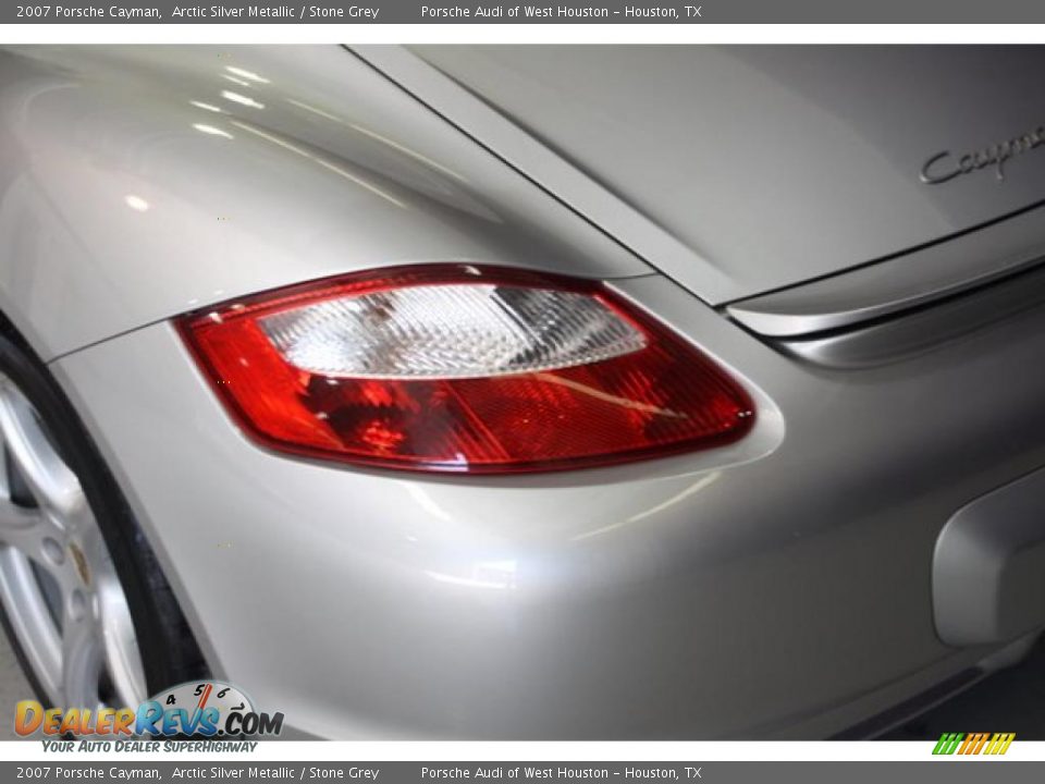 2007 Porsche Cayman Arctic Silver Metallic / Stone Grey Photo #15