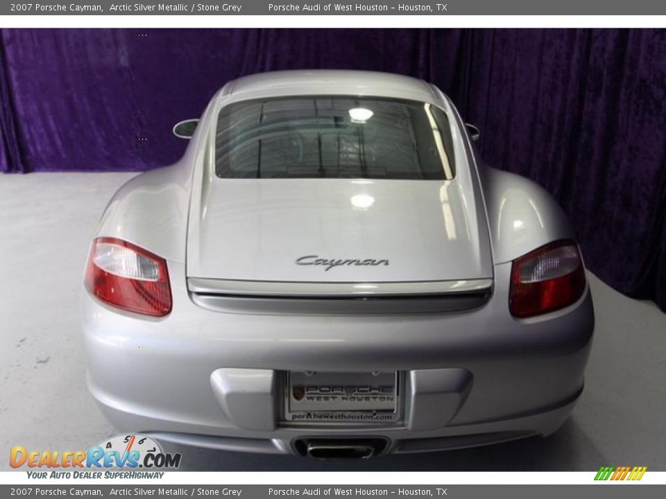 2007 Porsche Cayman Arctic Silver Metallic / Stone Grey Photo #16