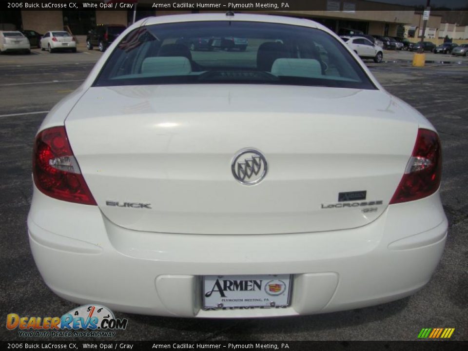 2006 Buick LaCrosse CX White Opal / Gray Photo #8