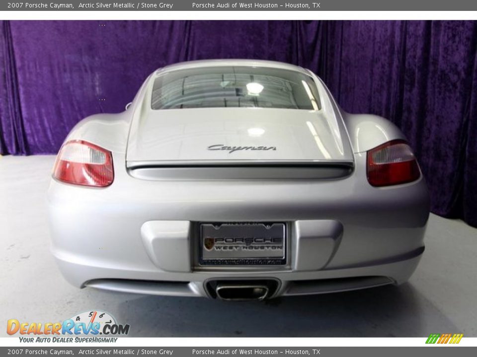 2007 Porsche Cayman Arctic Silver Metallic / Stone Grey Photo #17