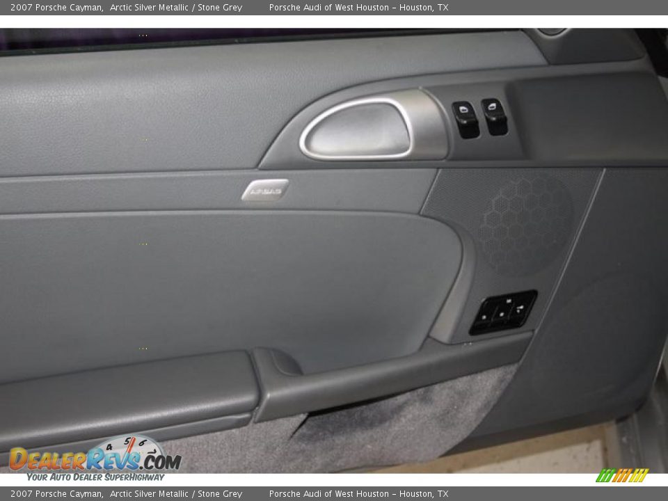 2007 Porsche Cayman Arctic Silver Metallic / Stone Grey Photo #18