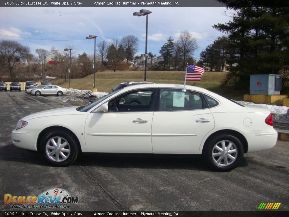 2006 Buick LaCrosse CX White Opal / Gray Photo #10