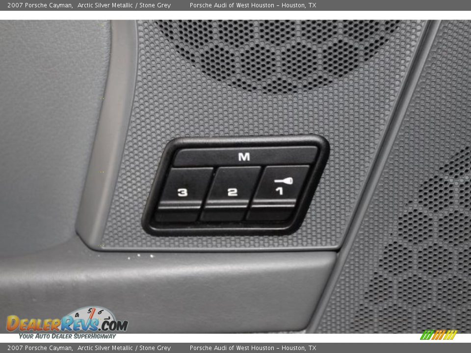 2007 Porsche Cayman Arctic Silver Metallic / Stone Grey Photo #23