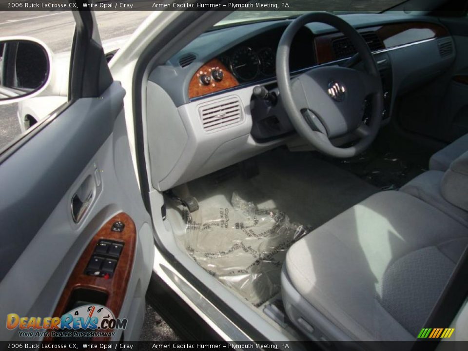 2006 Buick LaCrosse CX White Opal / Gray Photo #12