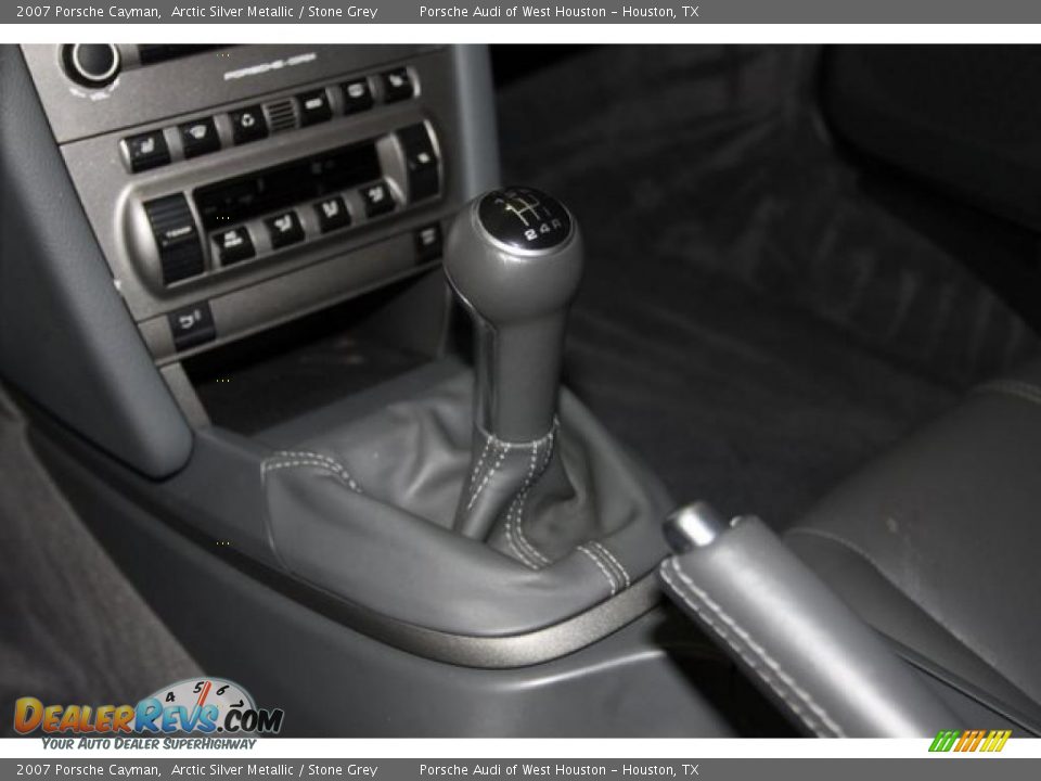 2007 Porsche Cayman Arctic Silver Metallic / Stone Grey Photo #24