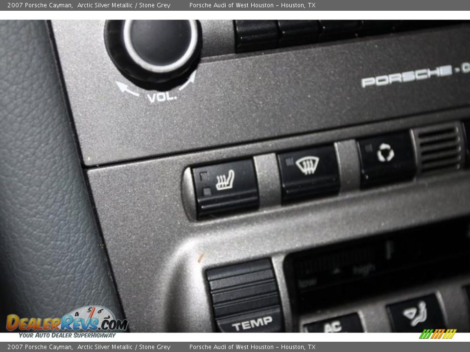 2007 Porsche Cayman Arctic Silver Metallic / Stone Grey Photo #25