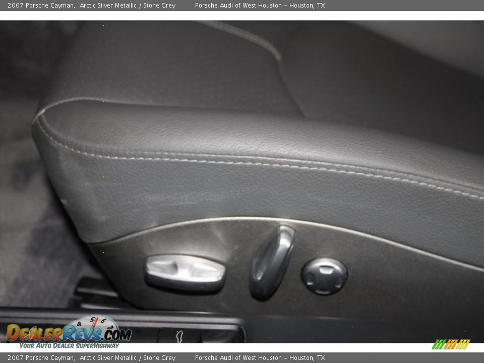 2007 Porsche Cayman Arctic Silver Metallic / Stone Grey Photo #27