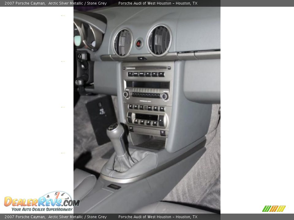2007 Porsche Cayman Arctic Silver Metallic / Stone Grey Photo #30