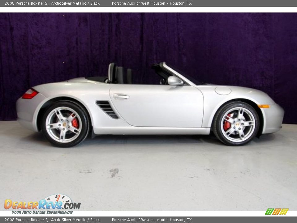 2008 Porsche Boxster S Arctic Silver Metallic / Black Photo #2