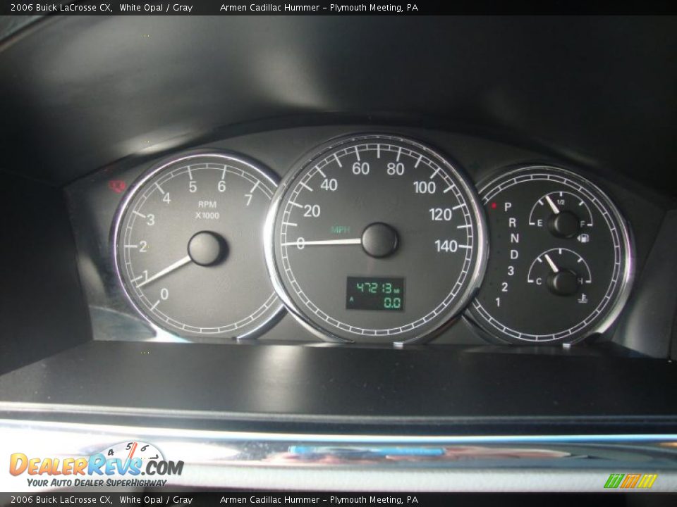 2006 Buick LaCrosse CX White Opal / Gray Photo #31