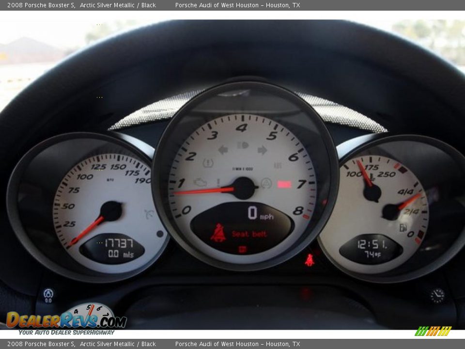 2008 Porsche Boxster S Arctic Silver Metallic / Black Photo #11