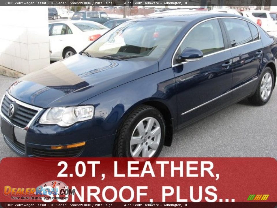 2006 Volkswagen Passat 2.0T Sedan Shadow Blue / Pure Beige Photo #1