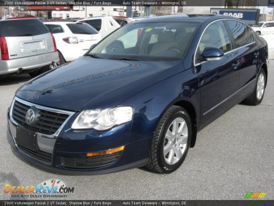 2006 Volkswagen Passat 2.0T Sedan Shadow Blue / Pure Beige Photo #2