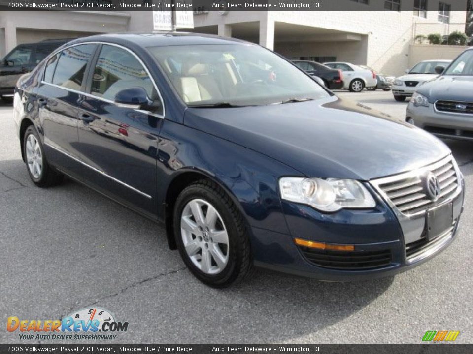 2006 Volkswagen Passat 2.0T Sedan Shadow Blue / Pure Beige Photo #5