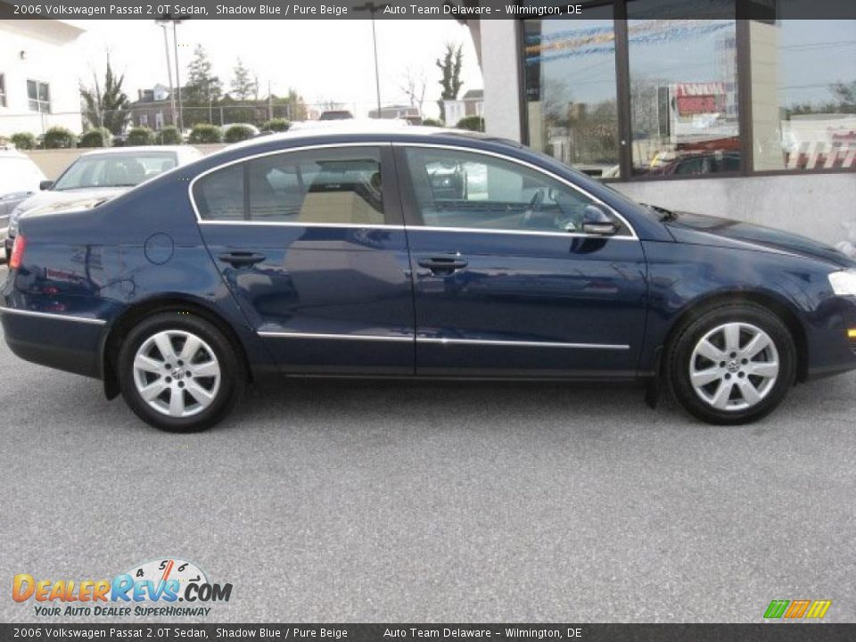 2006 Volkswagen Passat 2.0T Sedan Shadow Blue / Pure Beige Photo #6