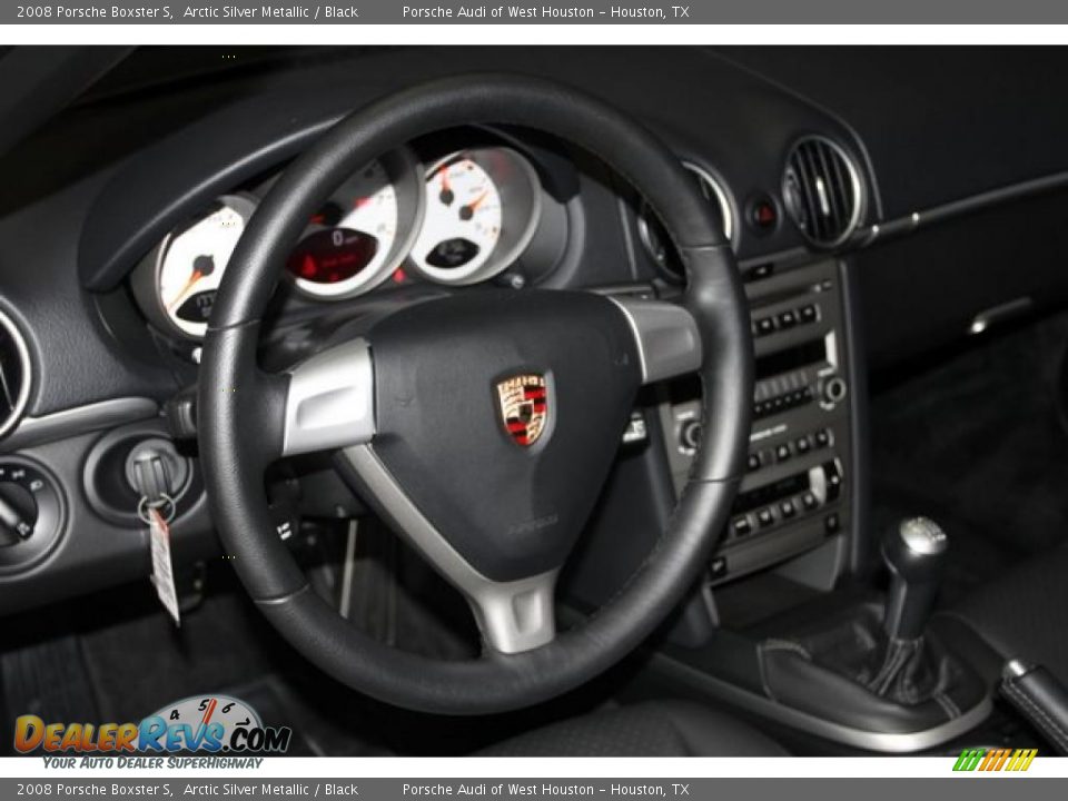 2008 Porsche Boxster S Arctic Silver Metallic / Black Photo #21