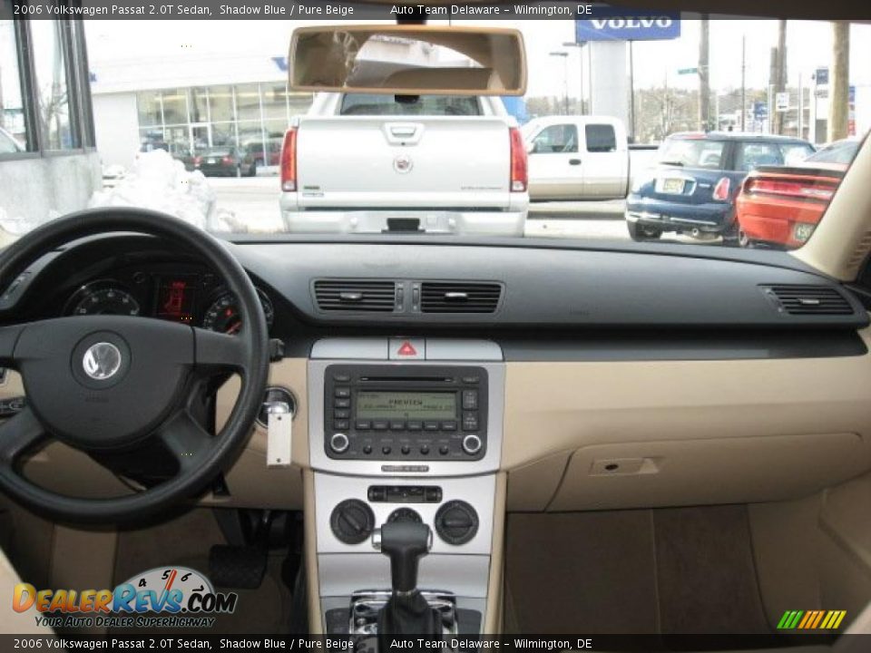 2006 Volkswagen Passat 2.0T Sedan Shadow Blue / Pure Beige Photo #12