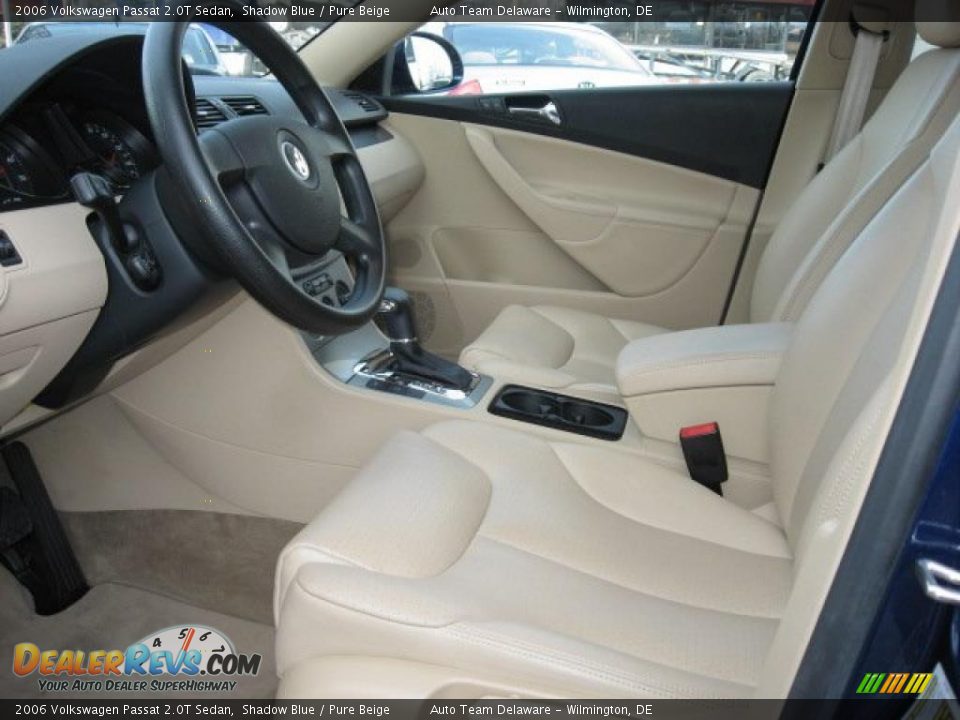 2006 Volkswagen Passat 2.0T Sedan Shadow Blue / Pure Beige Photo #13