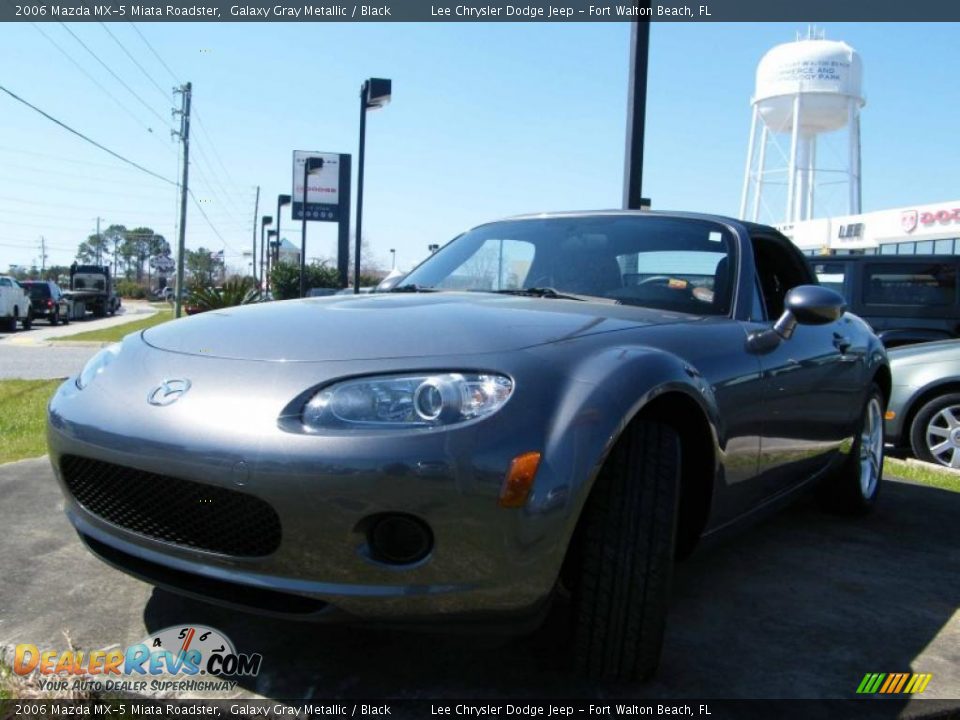 2006 Mazda MX-5 Miata Roadster Galaxy Gray Metallic / Black Photo #1