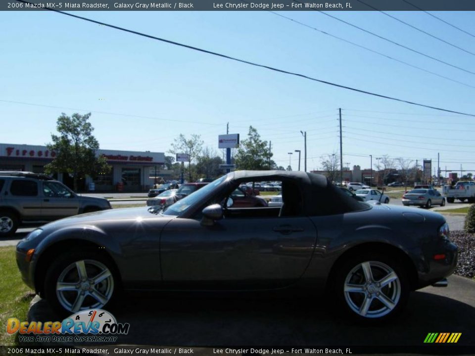 2006 Mazda MX-5 Miata Roadster Galaxy Gray Metallic / Black Photo #2