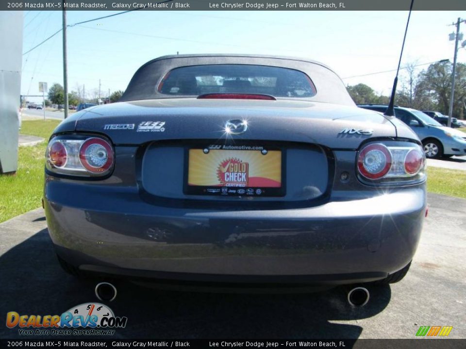 2006 Mazda MX-5 Miata Roadster Galaxy Gray Metallic / Black Photo #3