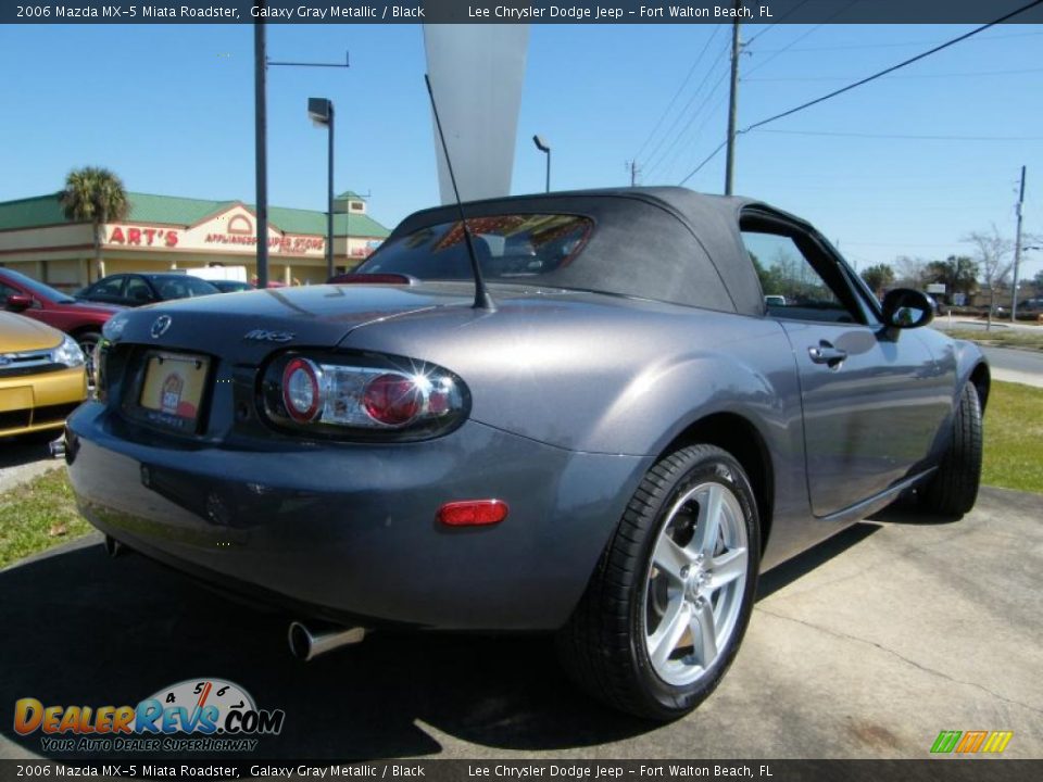 2006 Mazda MX-5 Miata Roadster Galaxy Gray Metallic / Black Photo #4
