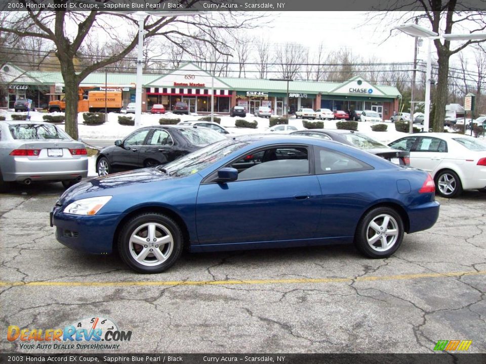 2003 Honda Accord EX Coupe Sapphire Blue Pearl / Black Photo #1