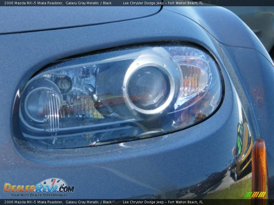 2006 Mazda MX-5 Miata Roadster Galaxy Gray Metallic / Black Photo #7