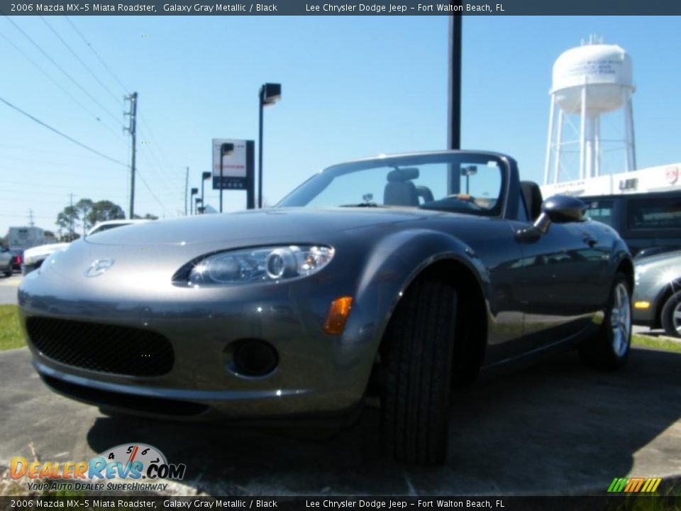 2006 Mazda MX-5 Miata Roadster Galaxy Gray Metallic / Black Photo #11