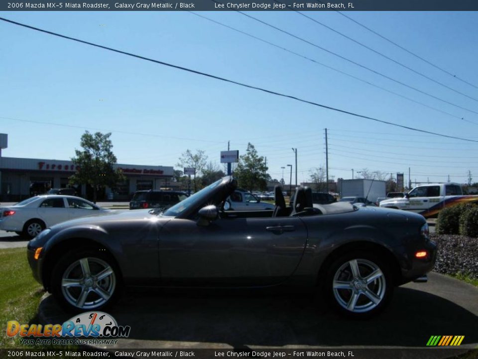 2006 Mazda MX-5 Miata Roadster Galaxy Gray Metallic / Black Photo #12