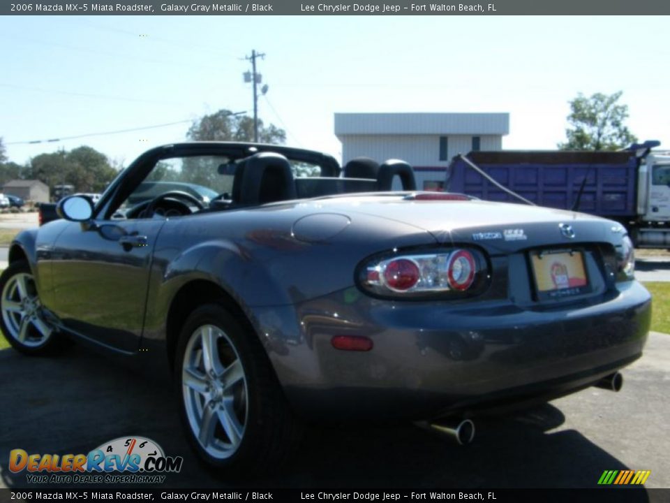 2006 Mazda MX-5 Miata Roadster Galaxy Gray Metallic / Black Photo #13