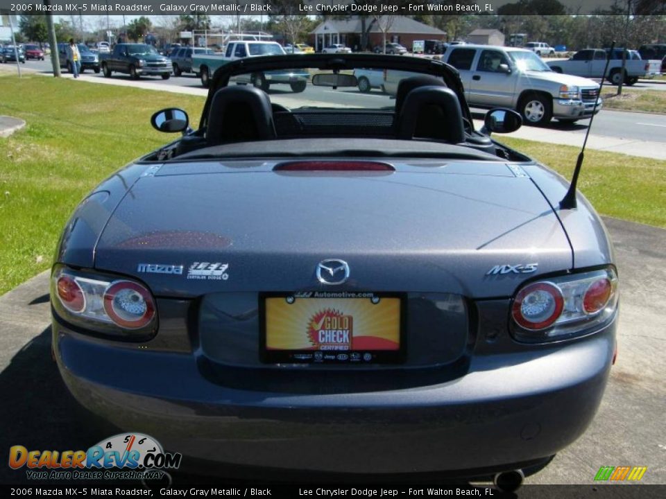 2006 Mazda MX-5 Miata Roadster Galaxy Gray Metallic / Black Photo #15