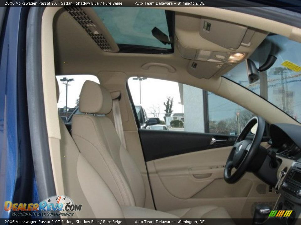 2006 Volkswagen Passat 2.0T Sedan Shadow Blue / Pure Beige Photo #29
