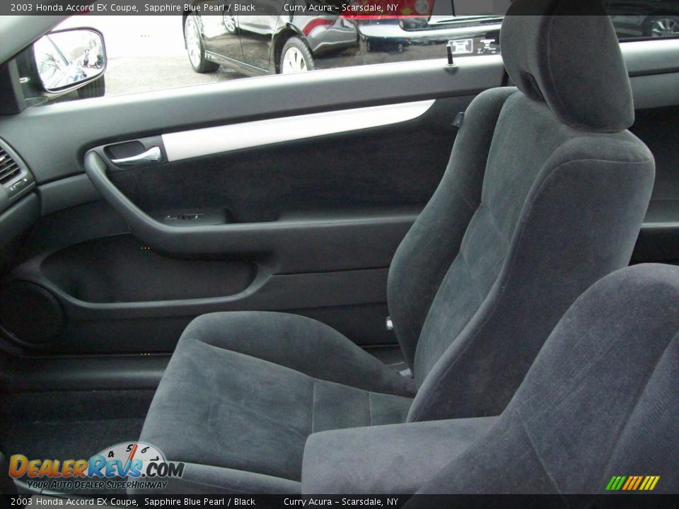 2003 Honda Accord EX Coupe Sapphire Blue Pearl / Black Photo #8