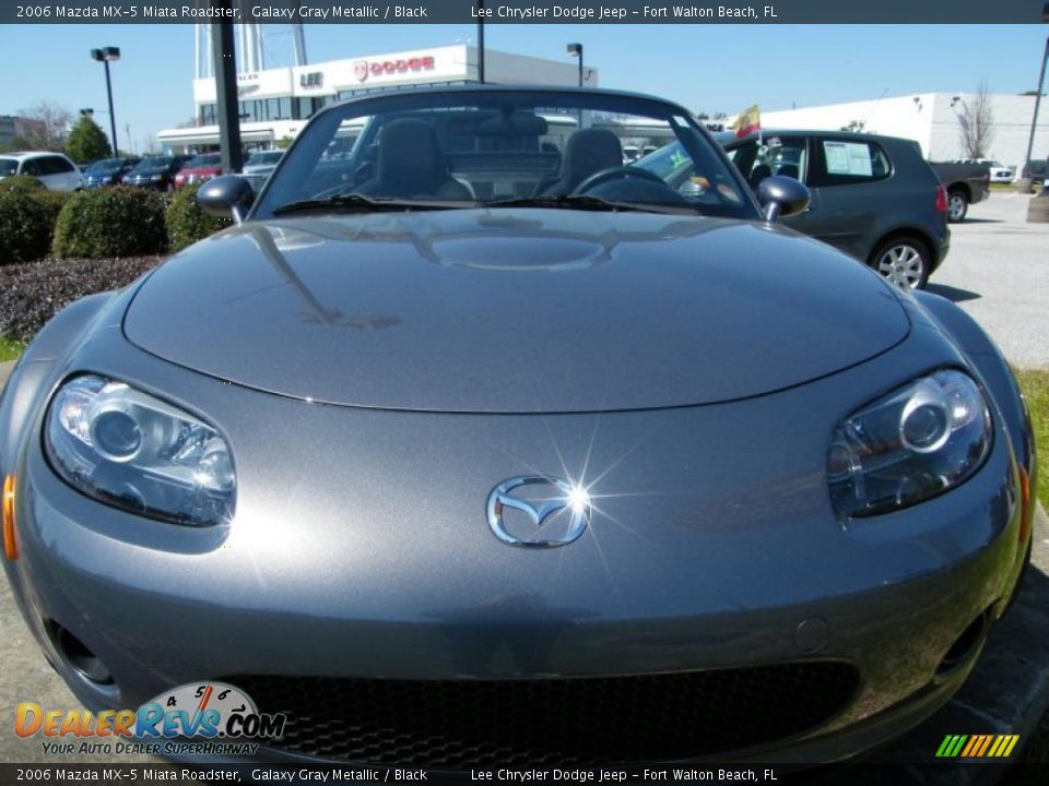 2006 Mazda MX-5 Miata Roadster Galaxy Gray Metallic / Black Photo #19
