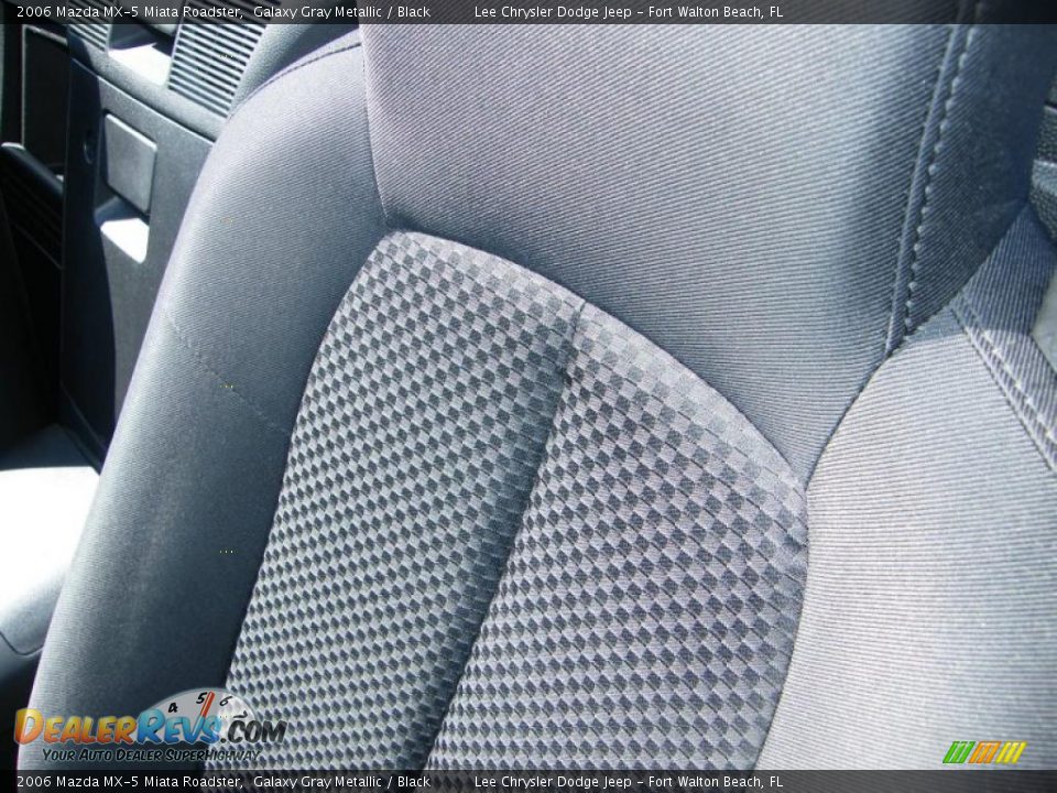 2006 Mazda MX-5 Miata Roadster Galaxy Gray Metallic / Black Photo #22