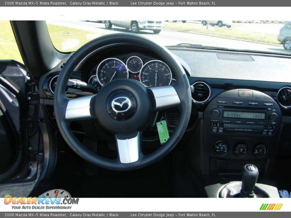 2006 Mazda MX-5 Miata Roadster Galaxy Gray Metallic / Black Photo #25