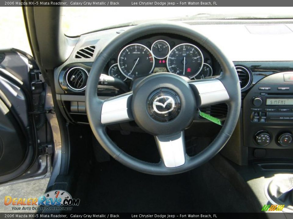 2006 Mazda MX-5 Miata Roadster Galaxy Gray Metallic / Black Photo #26