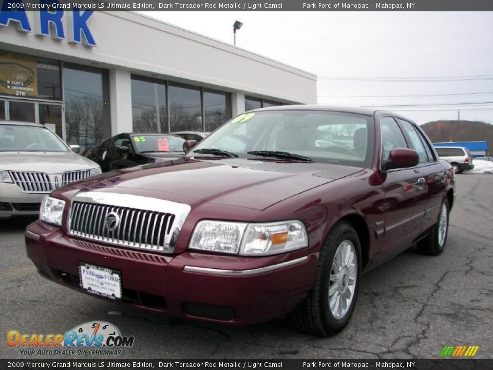 2009 Mercury Grand Marquis LS Ultimate Edition Dark Toreador Red Metallic / Light Camel Photo #1
