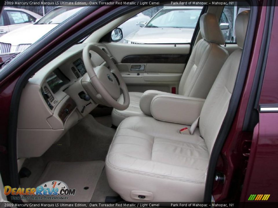 2009 Mercury Grand Marquis LS Ultimate Edition Dark Toreador Red Metallic / Light Camel Photo #5