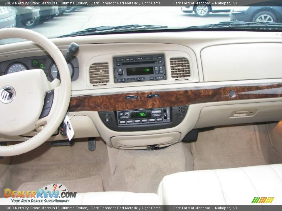 2009 Mercury Grand Marquis LS Ultimate Edition Dark Toreador Red Metallic / Light Camel Photo #16