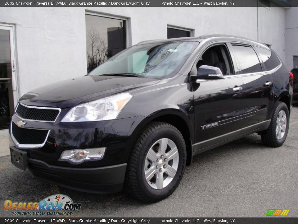 2009 Chevrolet Traverse LT AWD Black Granite Metallic / Dark Gray/Light Gray Photo #1