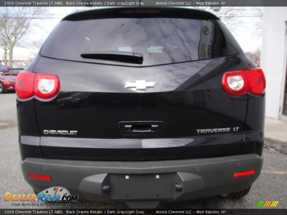2009 Chevrolet Traverse LT AWD Black Granite Metallic / Dark Gray/Light Gray Photo #5